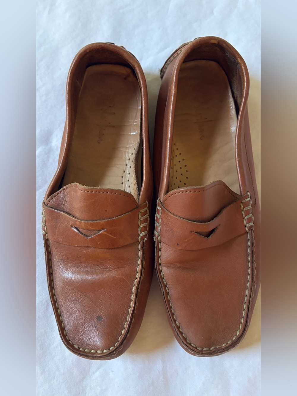 Cole Haan Women’s 6 B Brown Leather Penny Loafers Driving Moccasins